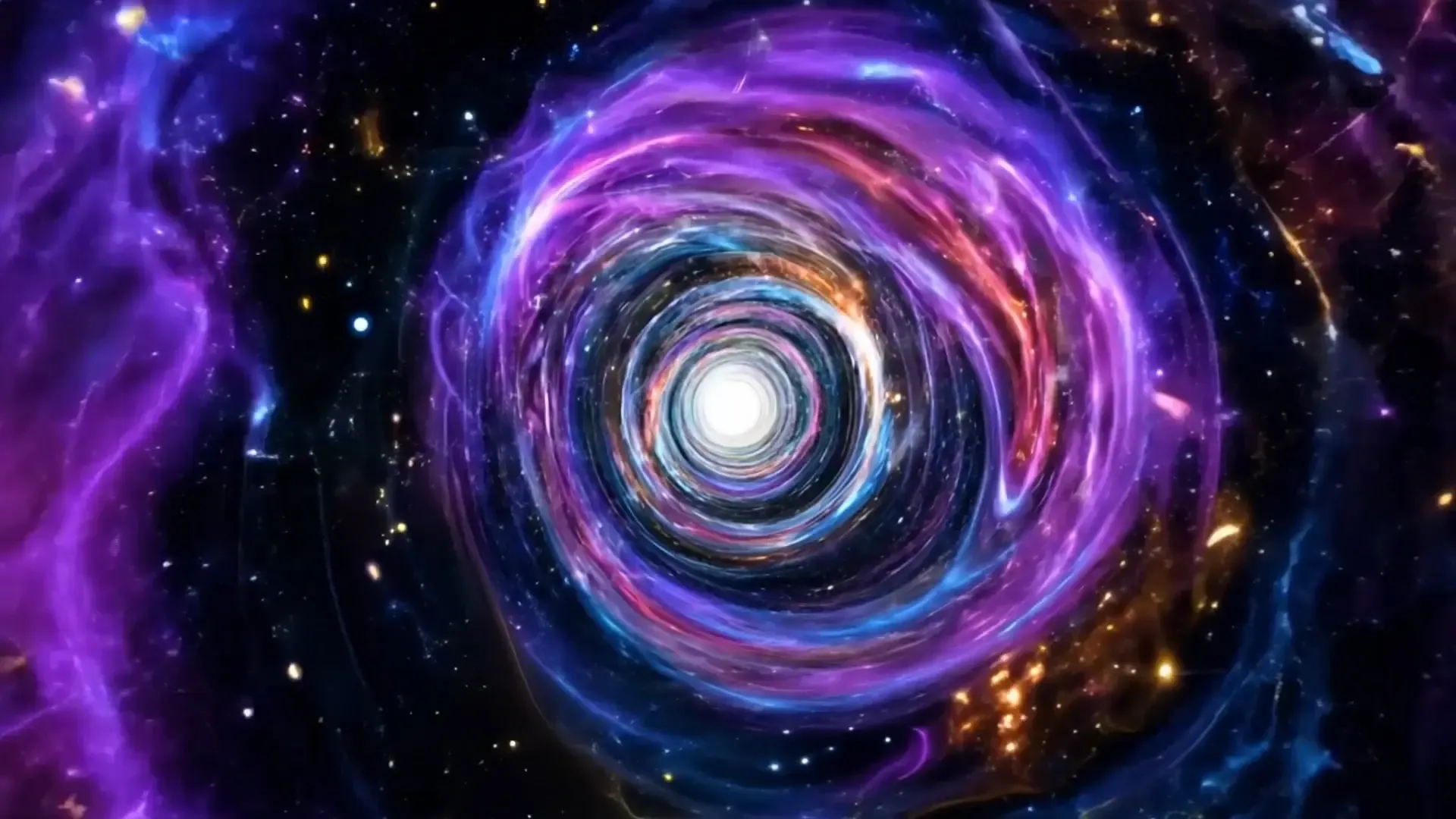 Cosmic Swirl Transition Stock Video